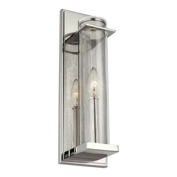 Silo One Light Wall Sconce in Polished Nickel