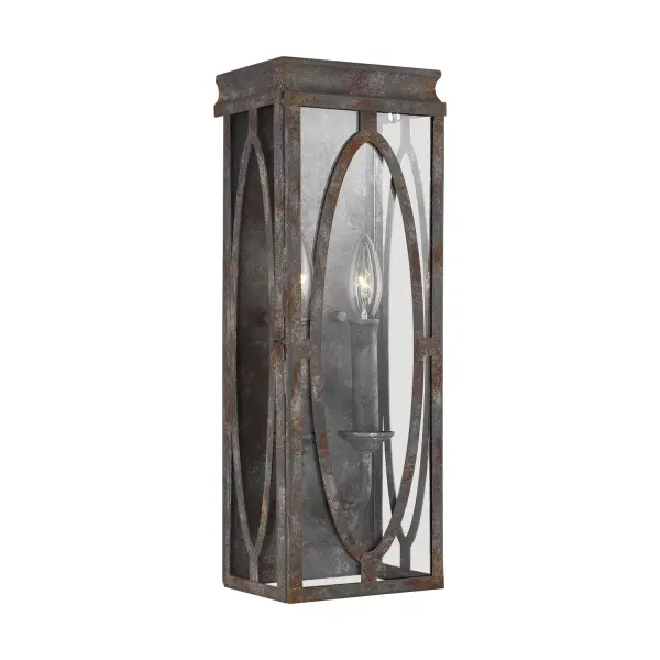 Patrice Two Light Wall Sconce in Deep Abyss