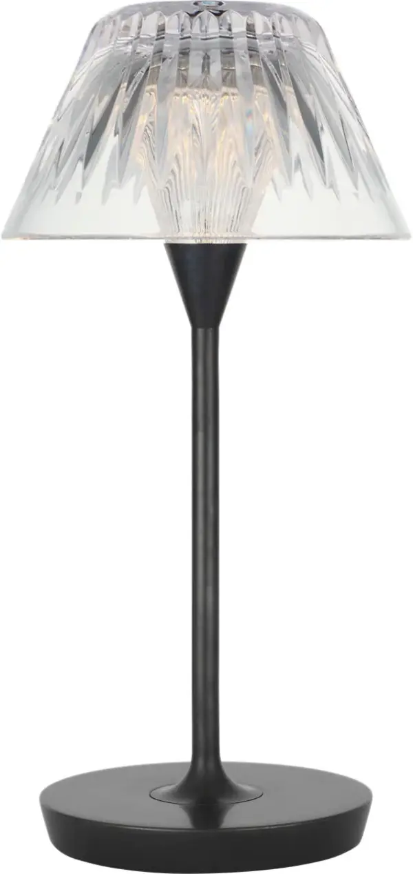 The Blaze combines sophisticated crystal detailing with modern rechargeable technology, offering cordless flexibility in a compact 12-inch design. Perfect for creating ambient lighting anywhere without outlet constraints.