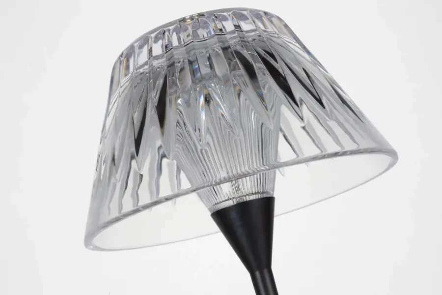 Blaze 12" Rechargeable Table Lamp in Bronze with Clear Crystal - Image 14