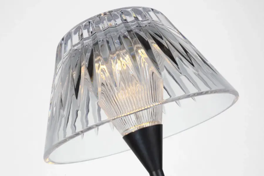 Blaze 12" Rechargeable Table Lamp in Bronze with Clear Crystal - Image 19