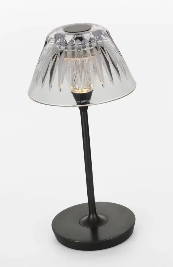 Blaze 12" Rechargeable Table Lamp in Bronze with Clear Crystal - Image 5