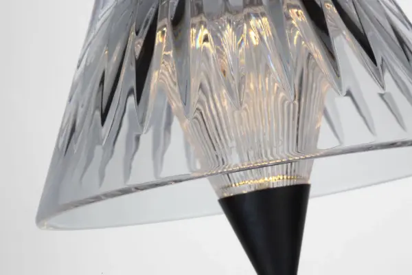 Blaze 12" Rechargeable Table Lamp in Bronze with Clear Crystal - Image 9