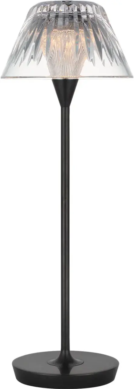The Blaze combines sophisticated crystal detailing with modern rechargeable technology, offering cordless flexibility without sacrificing style. Its 16-inch height makes it perfect for intimate spaces.