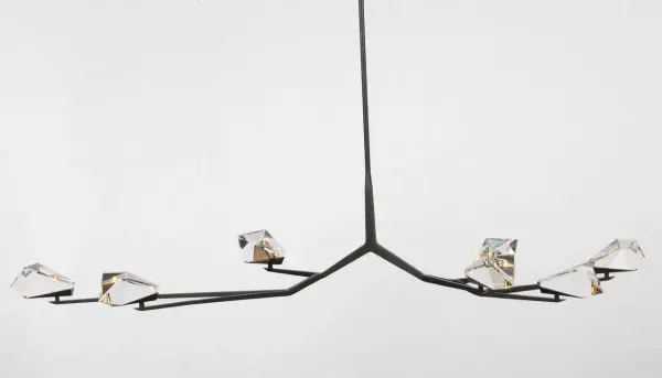 Carraig 65" 7-Light Chandelier in Bronze with Clear Crystal - Image 6