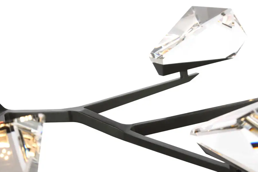 Carraig 65" 7-Light Chandelier in Bronze with Clear Crystal - Image 9