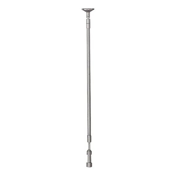 This telescoping standoff provides flexible mounting options for George Kovacs LightRail systems, allowing height adjustment from 12 to 24 inches. The brushed nickel finish complements contemporary interiors.