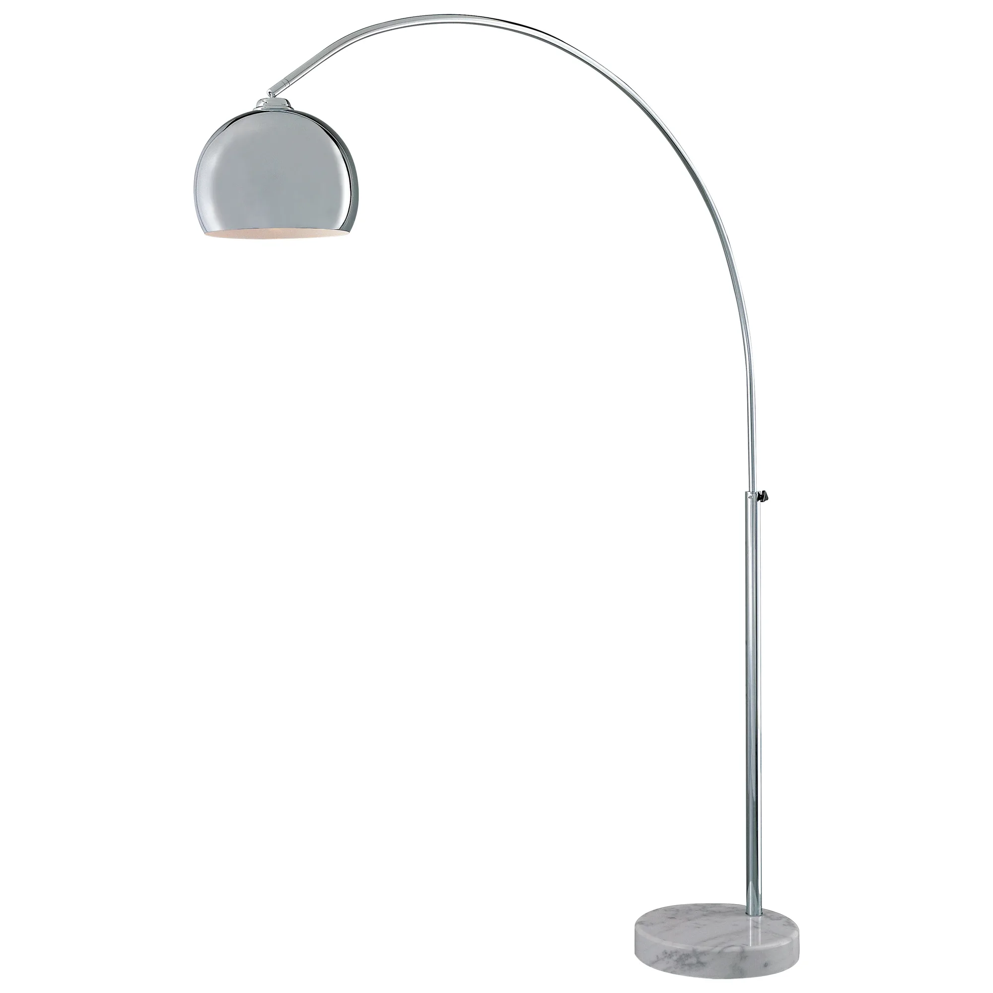 George's Reading Room Arc Floor Lamp with Marble Base