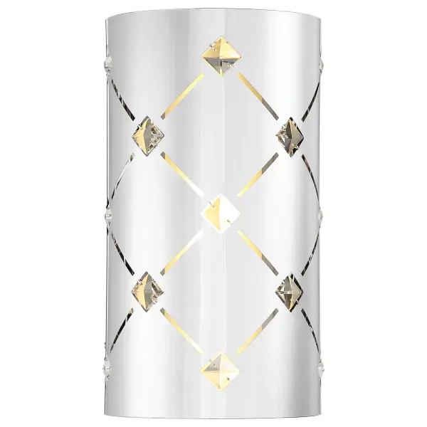 Crowned LED Wall Sconce with Crystal Accents