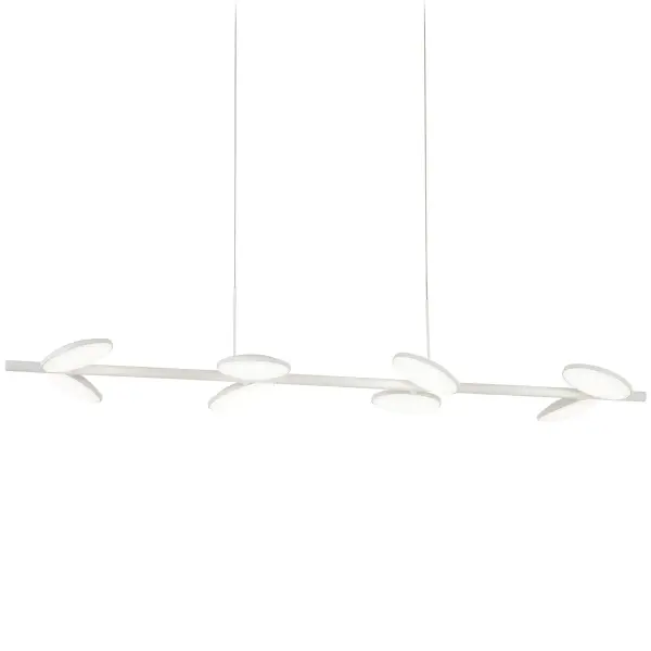 LED Island Light in Matte White Finish with Acrylic