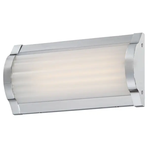 LED Bath with Chrome Finish and White Acrylic glass