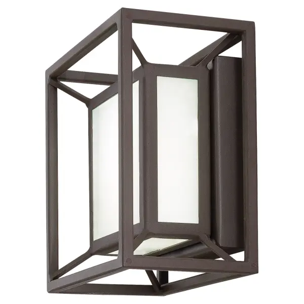 The Outline LED Pocket Lantern combines transitional styling with modern LED efficiency. Its compact 6.5" profile and convertible flush mount design make it ideal for hallways, bathrooms, and entryways. High CRI of 93 ensures excellent color rendering. - alternate view