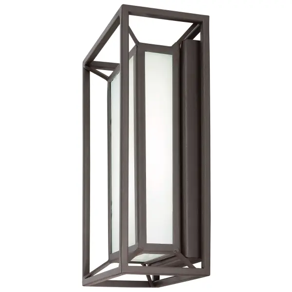 The Outline LED Pocket Lantern combines transitional styling with practical functionality. Its convertible design allows wall or flush mount installation, while ADA compliance and indoor-outdoor rating make it ideal for accessible spaces. - alternate view