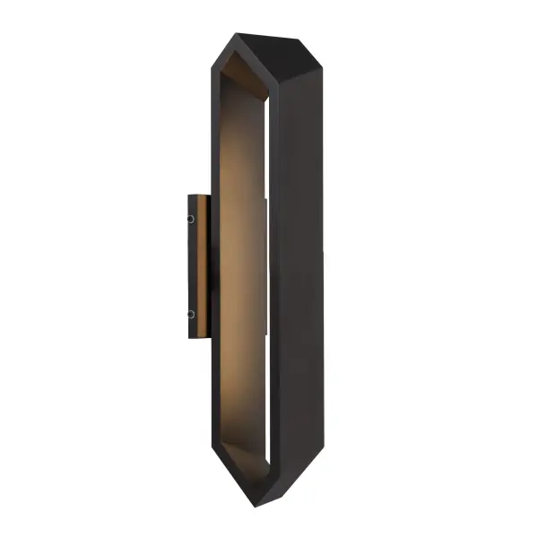 The Pitch LED Wall Sconce combines sleek transitional design with practical functionality. Its 18.5" profile delivers over 1000 lumens with exceptional 93 CRI color rendering, while ADA compliance makes it ideal for accessible spaces.