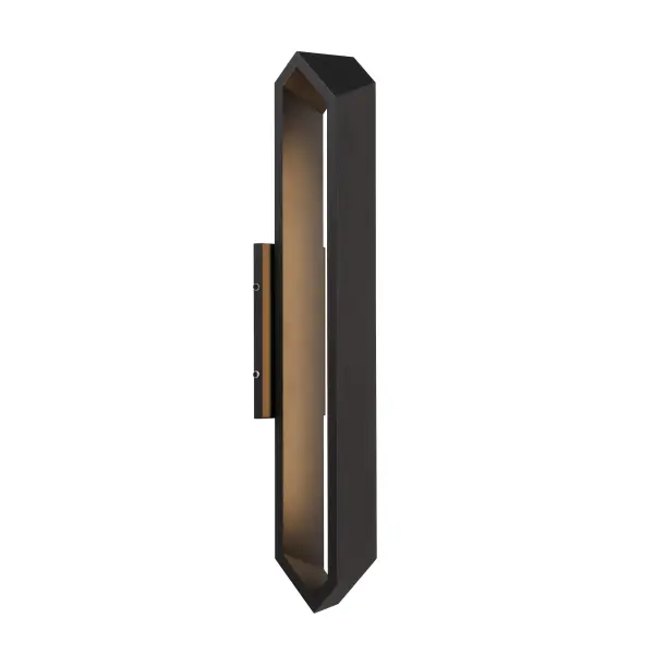 The Pitch LED wall sconce combines traditional styling with modern LED efficiency in a durable wet-rated design. At 25" tall, it provides substantial illumination with 1570 lumens and excellent 94 CRI color rendering. - alternate view