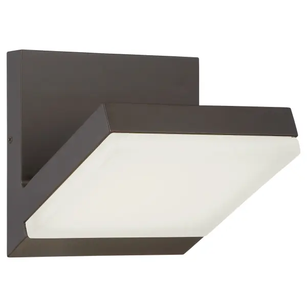 The Angle LED Wall Sconce combines transitional styling with modern LED efficiency. Its compact 6-inch profile and oil rubbed bronze finish make it ideal for bathrooms, hallways, and entryways requiring both indoor and outdoor versatility.