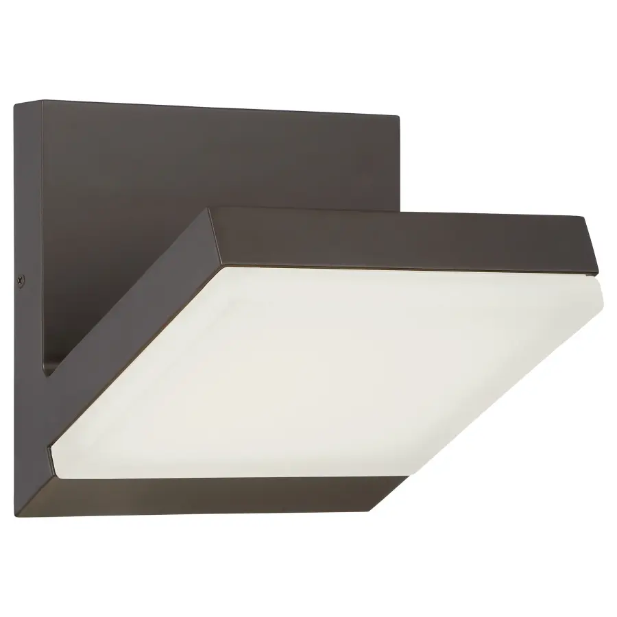 Angle LED Wall Sconce in Oil Rubbed Bronze - Image 1