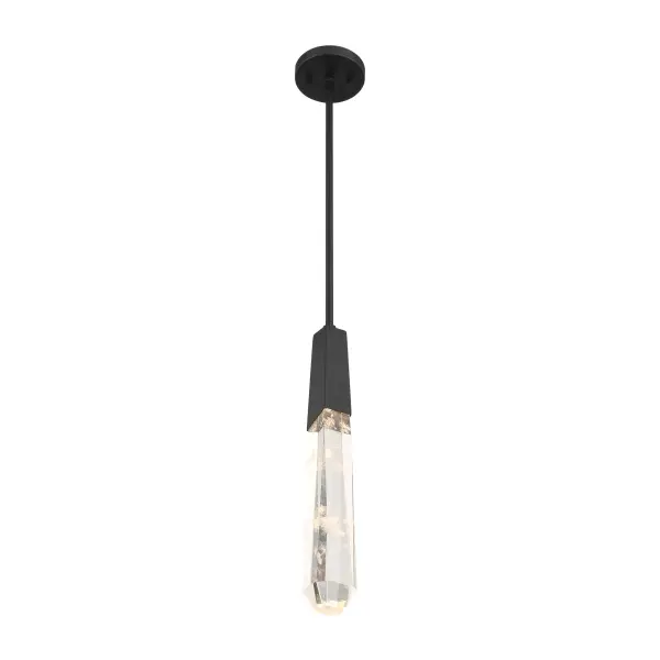 Drifting Droplets 1-Light LED Pendant in Coal Black - Image 4