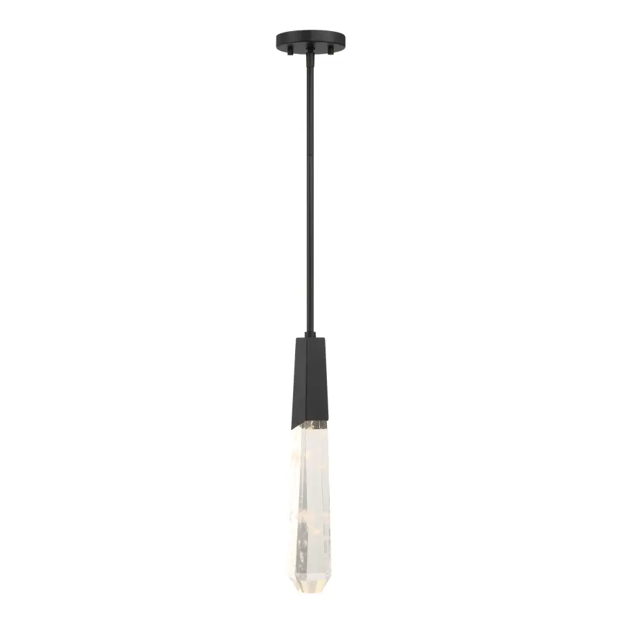Drifting Droplets 1-Light LED Pendant in Coal Black - Image 5