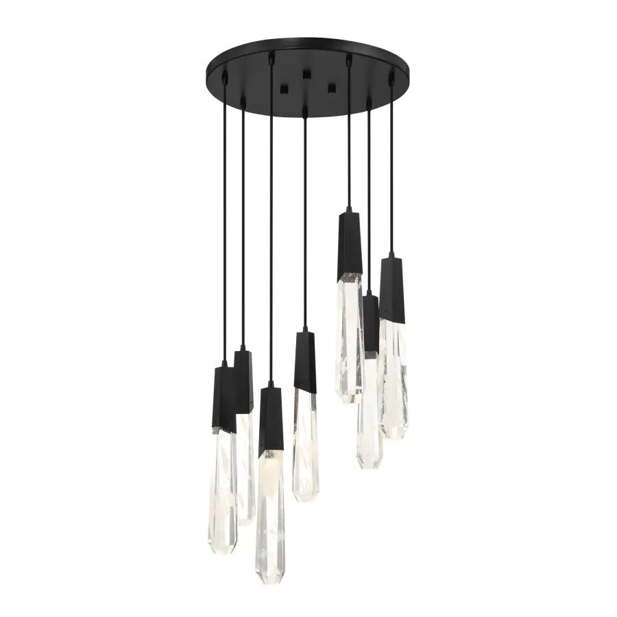 Drifting Droplets 7-Light LED Pendant - Image 1