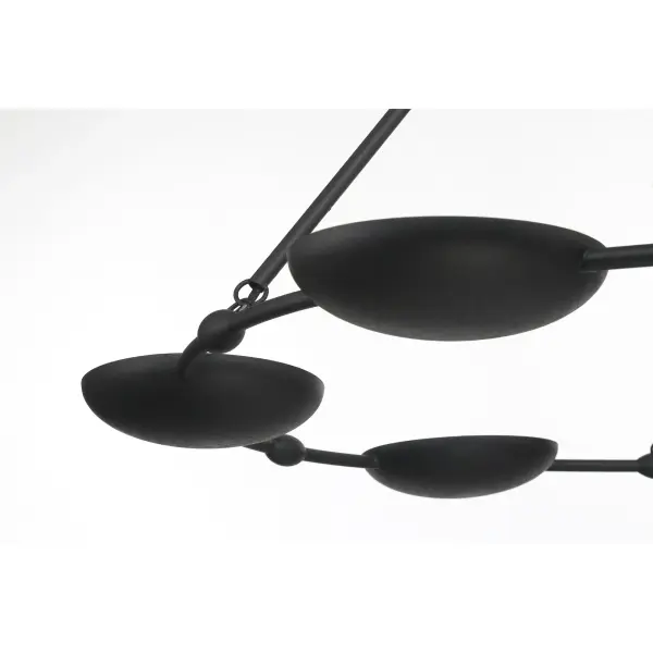 Undertas 6-Light Chandelier in Coal Black - Image 3