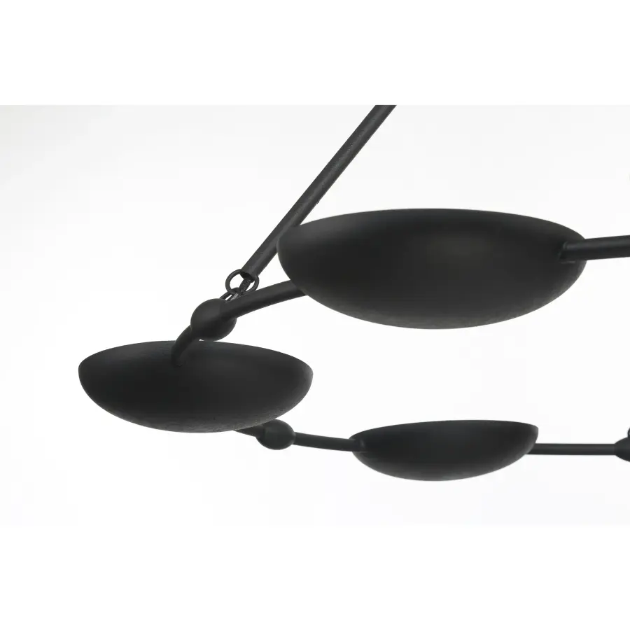 Undertas 6-Light Chandelier in Coal Black - Image 3