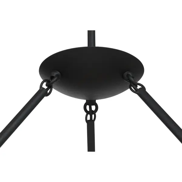 Undertas 6-Light Chandelier in Coal Black - Image 4