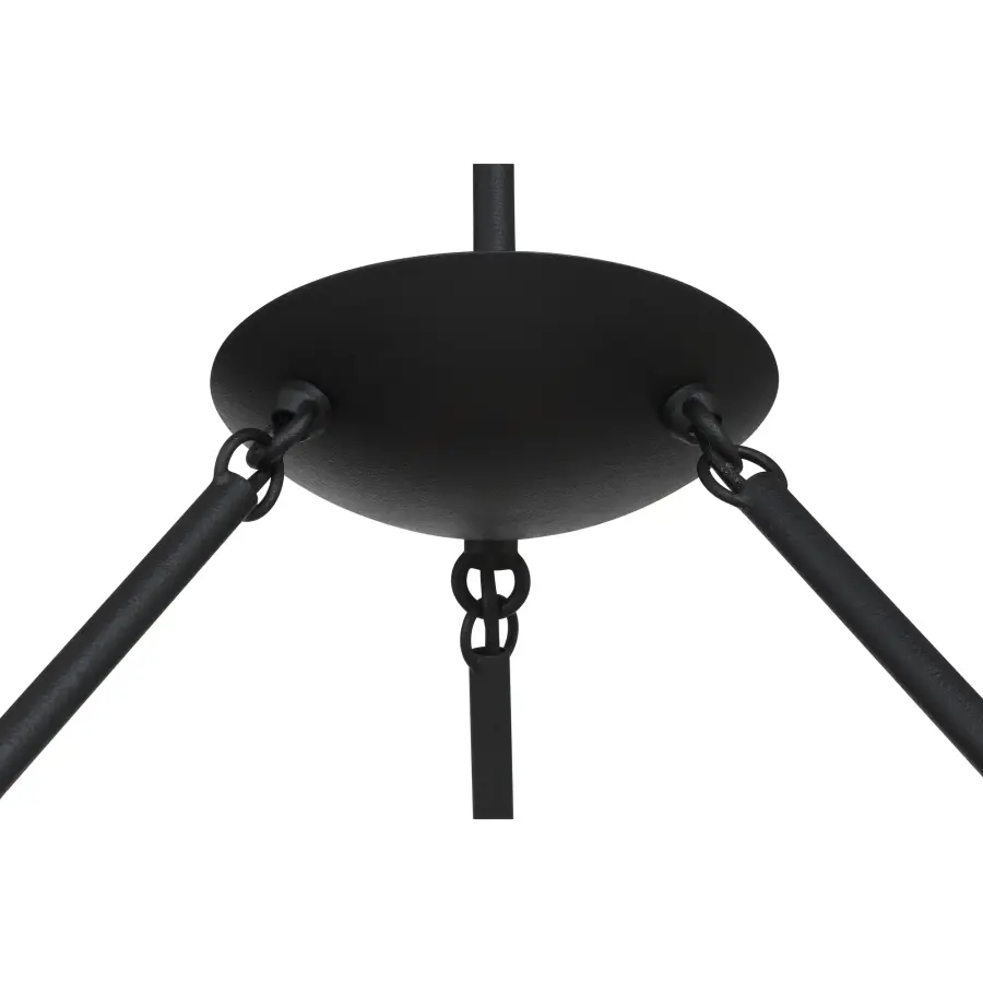 Undertas 6-Light Chandelier in Coal Black - Image 4