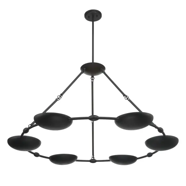 Undertas 6-Light Chandelier in Coal Black - Image 5