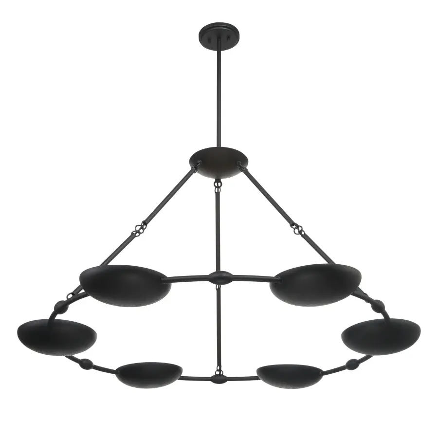 Undertas 6-Light Chandelier in Coal Black - Image 5