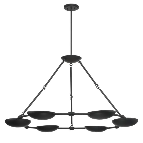 Undertas 6-Light Chandelier in Coal Black - Image 6