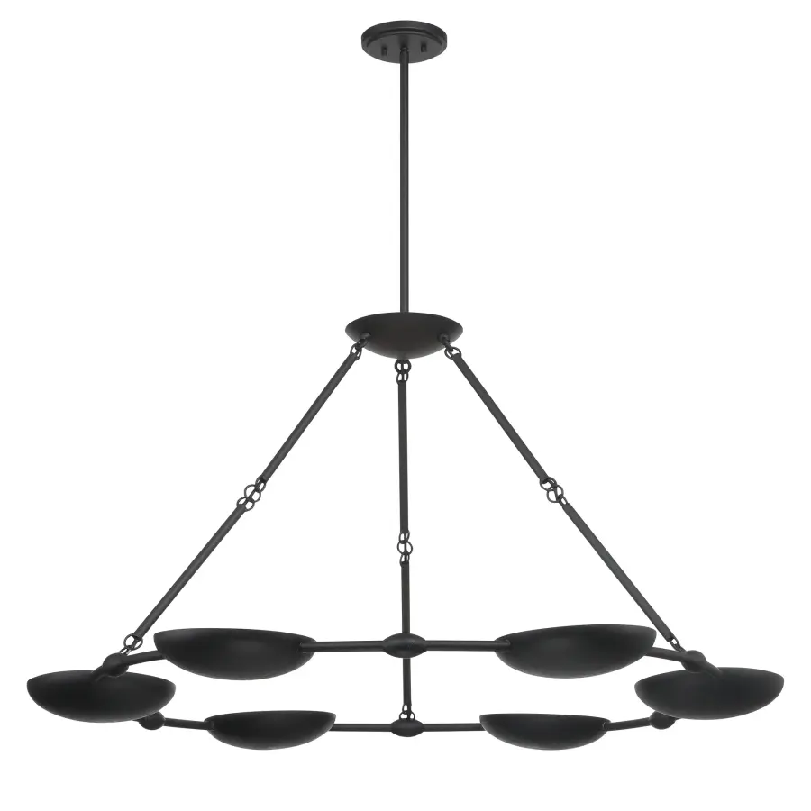 Undertas 6-Light Chandelier in Coal Black - Image 6