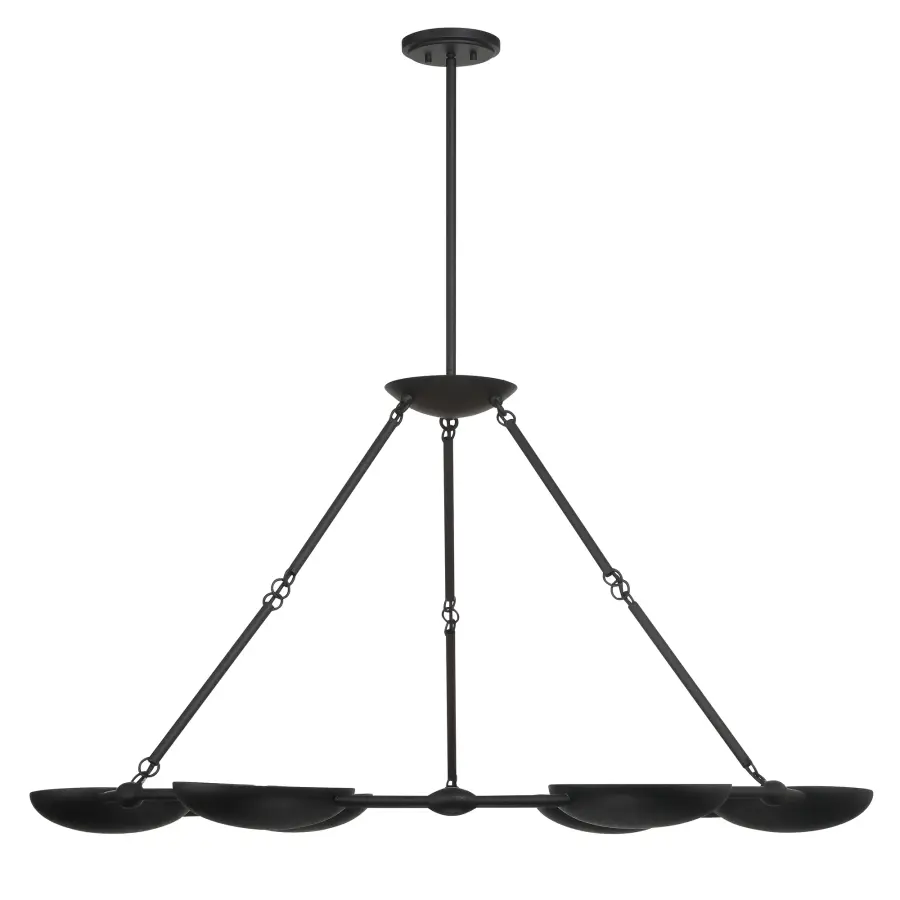Undertas 6-Light Chandelier in Coal Black - Image 7