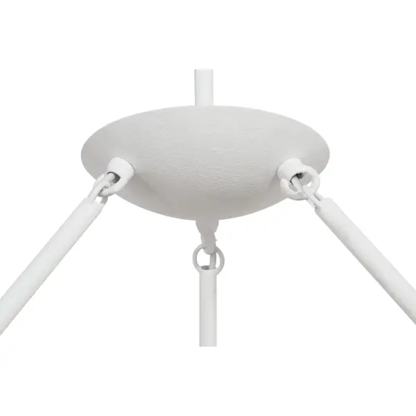 Undertas 6-Light Chandelier in Piastra White - Image 4