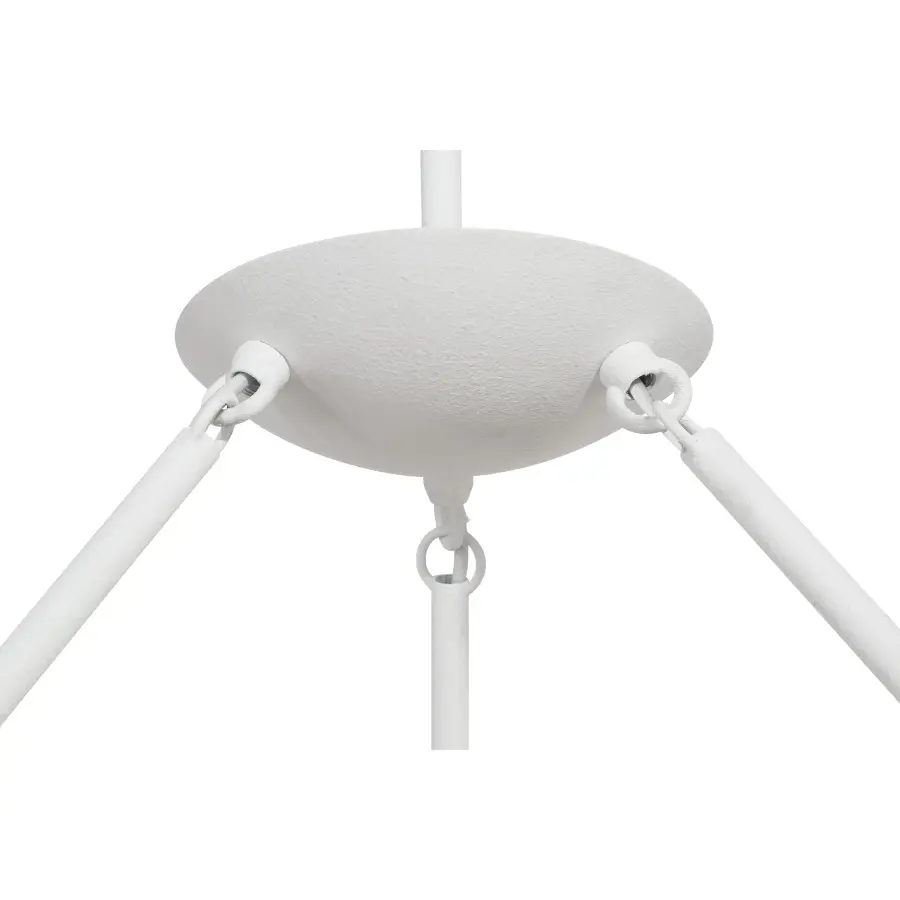 Undertas 6-Light Chandelier in Piastra White - Image 4