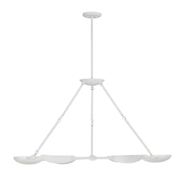 Undertas 6-Light Chandelier in Piastra White - Image 7