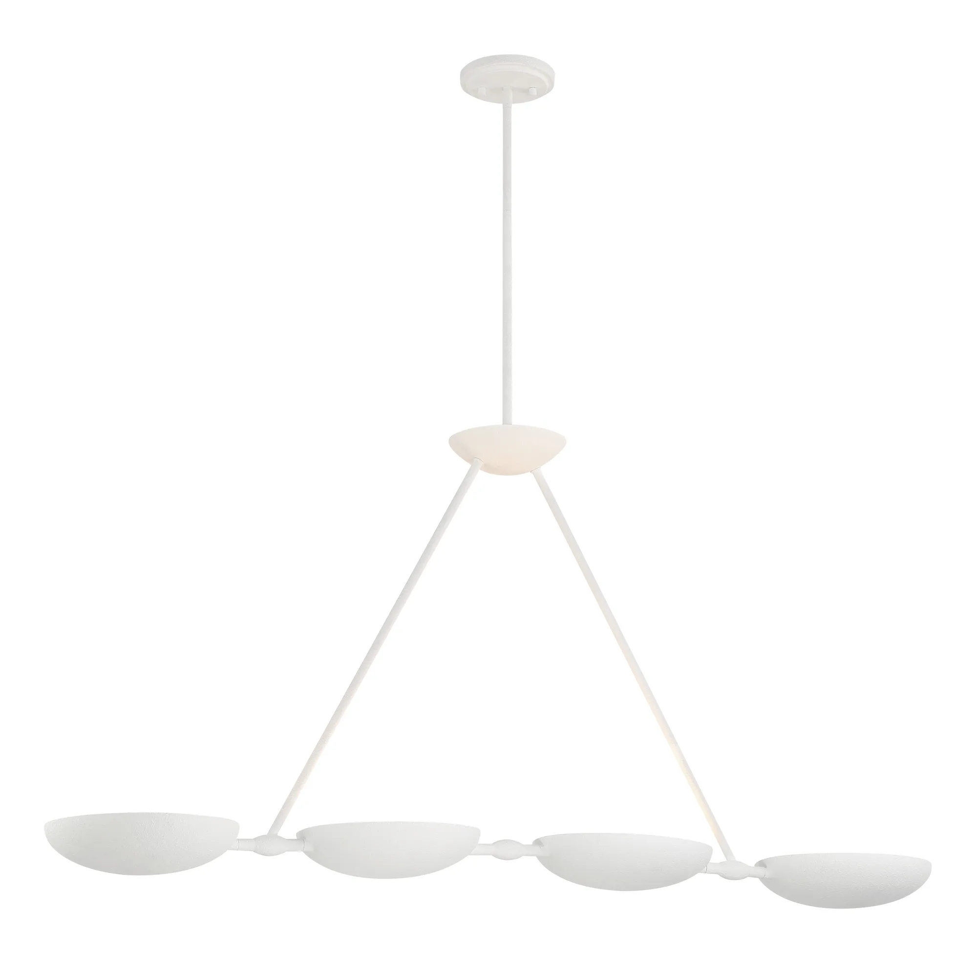 Undertas 4-Light Island Fixture in Piastra White