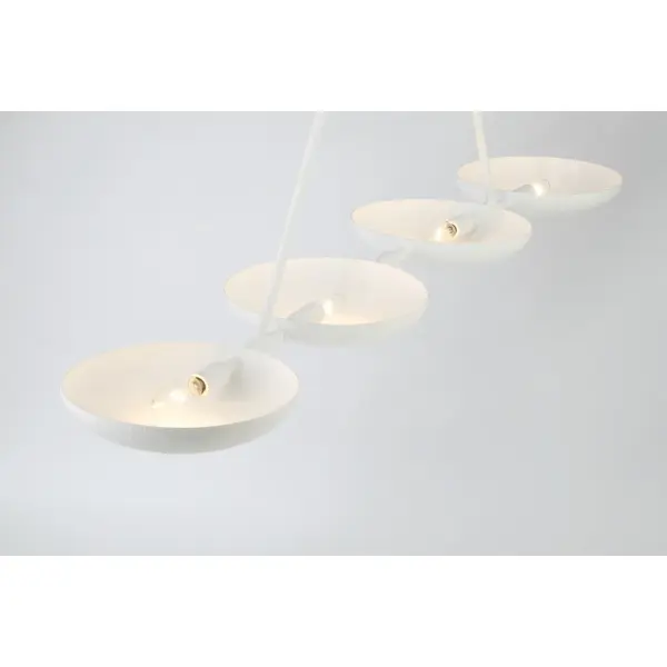 Undertas 4-Light Island Fixture in Piastra White - Image 3