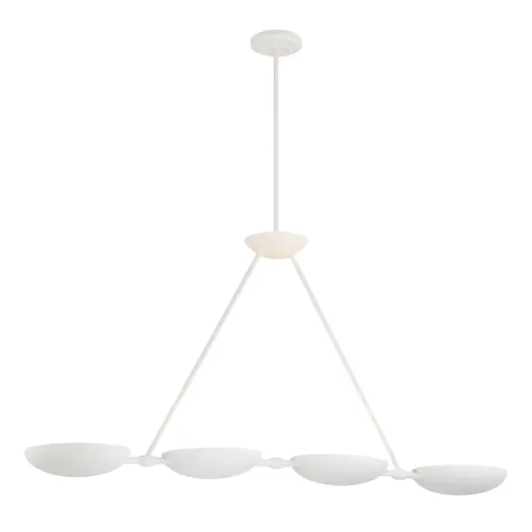 Undertas 4-Light Island Fixture in Piastra White - Image 5