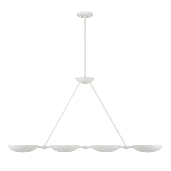 Undertas 4-Light Island Fixture in Piastra White - Image 6