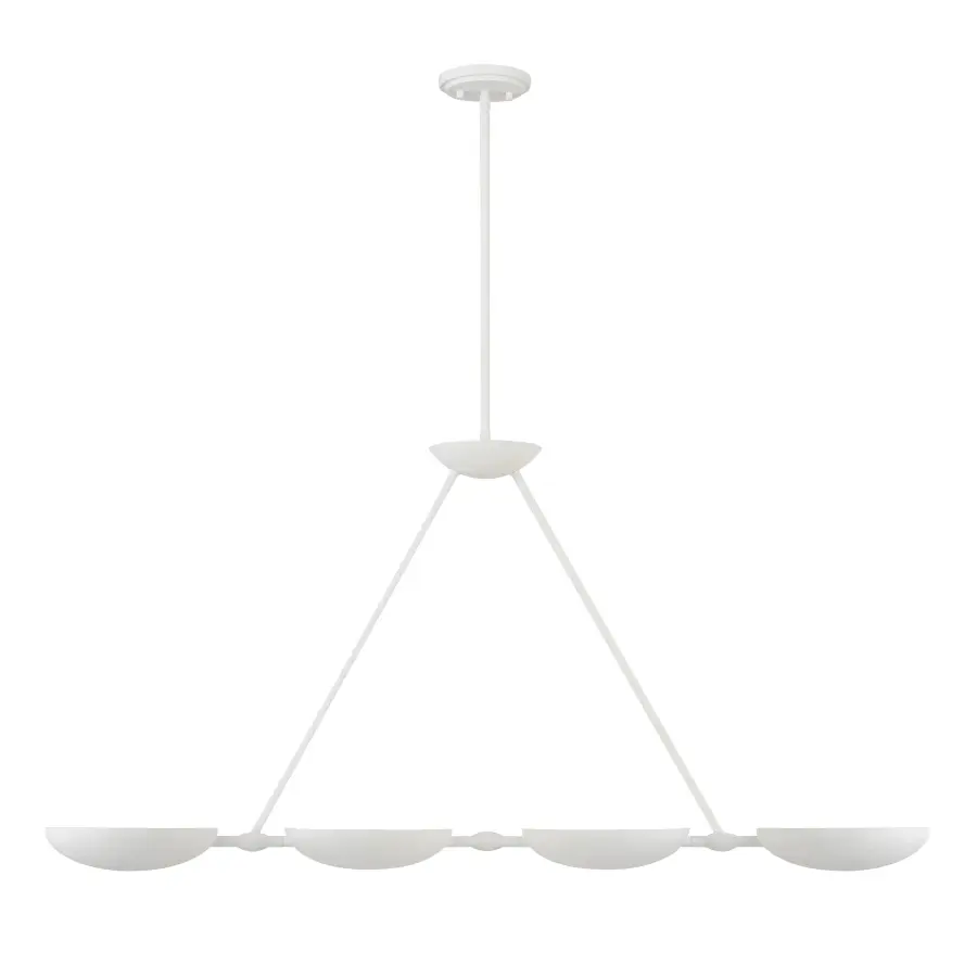 Undertas 4-Light Island Fixture in Piastra White - Image 6