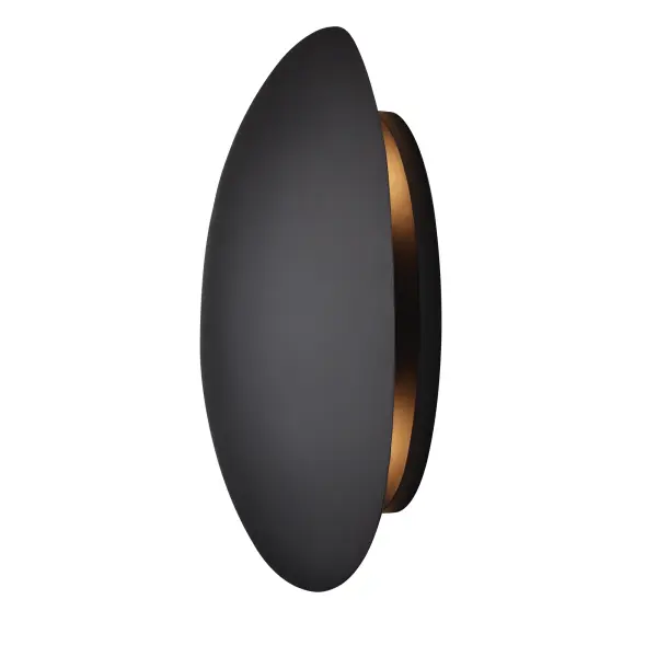 The Metalo Misto wall sconce combines contemporary styling with industrial materials in a compact design. Its coal black steel finish adds dramatic contrast while the dual candelabra bulbs provide warm ambient lighting.