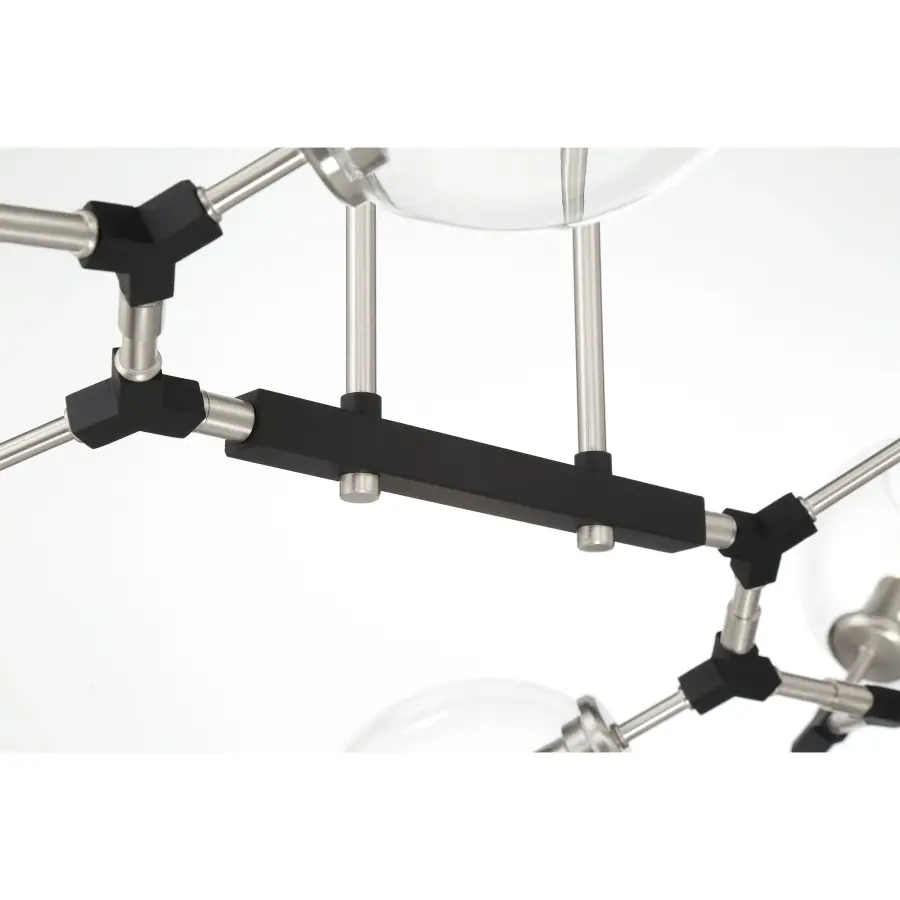 Nexpo 10-Light Chandelier in Coal Black - Image 3
