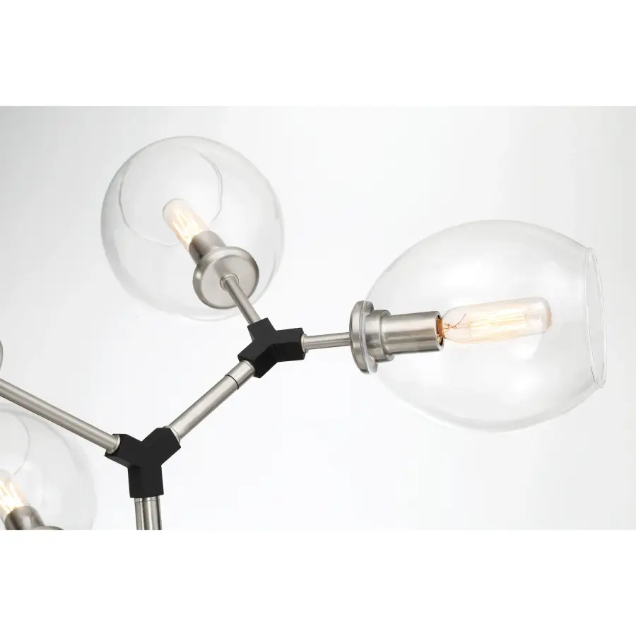 Nexpo 10-Light Chandelier in Coal Black - Image 4