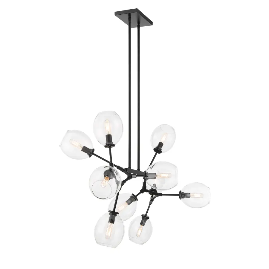 Nexpo 10-Light Chandelier in Coal Black - Image 2