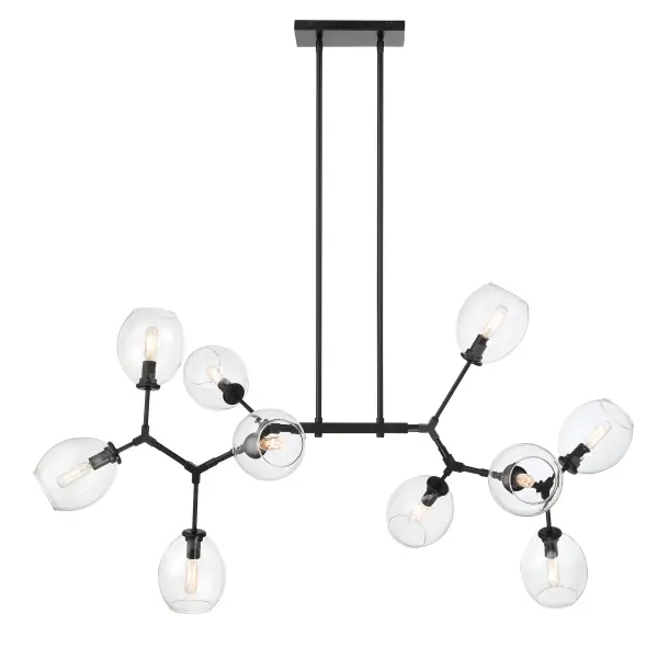Nexpo 10-Light Chandelier in Coal Black - Image 4