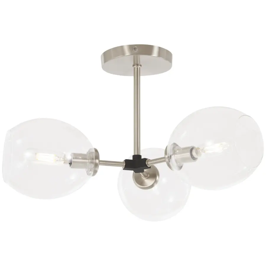 Nexpo 3-Light Semi-Flush Mount Ceiling Light