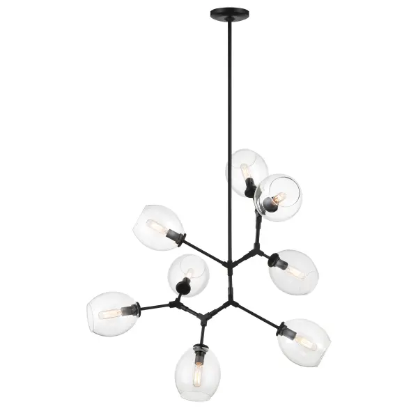 Nexpo 8-Light Chandelier in Coal Black - Image 5