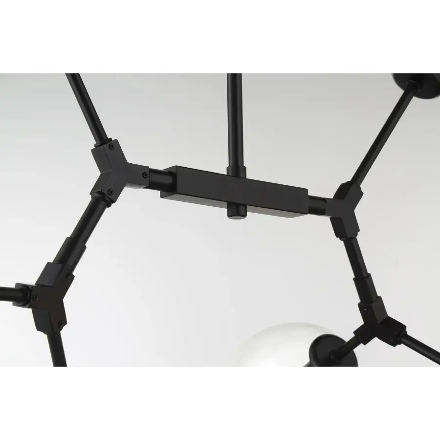 Nexpo 6-Light Chandelier in Coal Black - Image 2