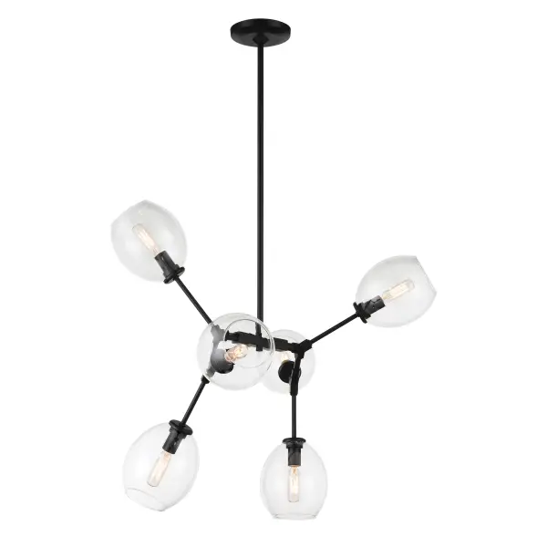 Nexpo 6-Light Chandelier in Coal Black - Image 5